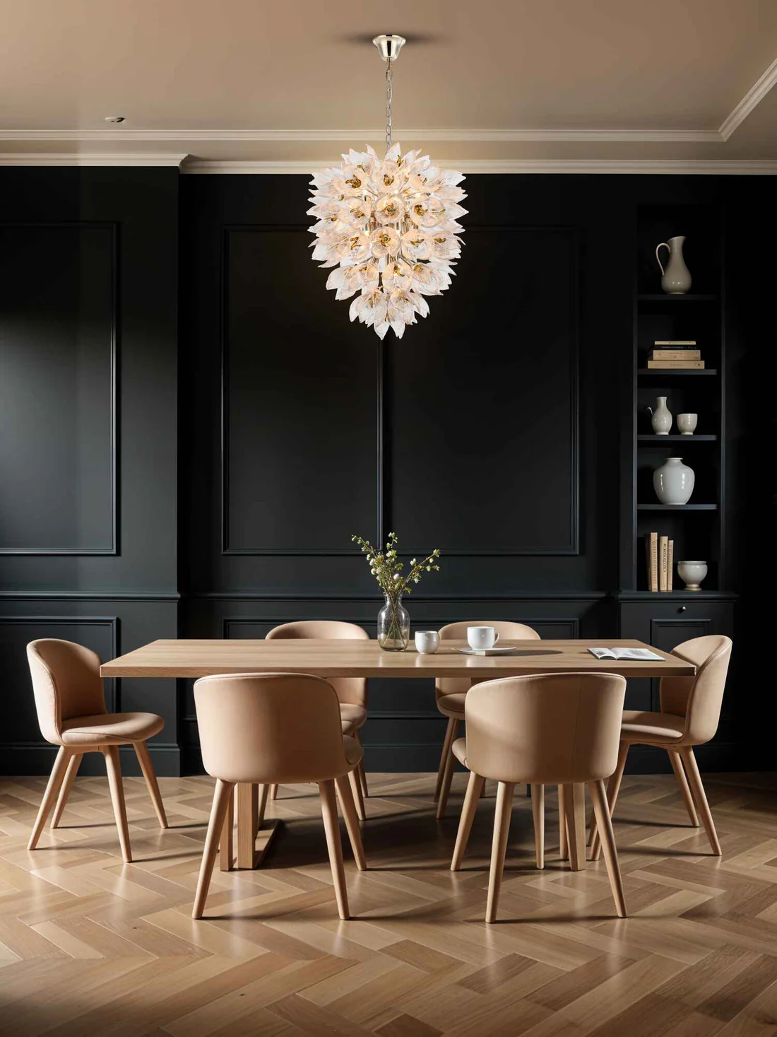 Aurum Cluster – 450mm Gold Handmade Glass Chandelier