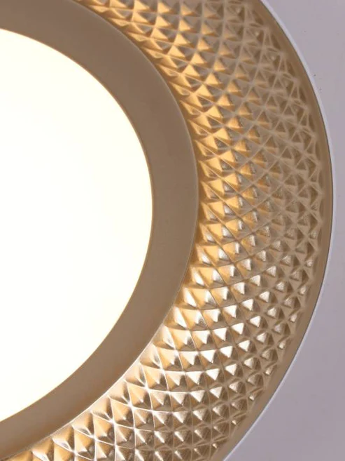 Modern Sand White Flush Ceiling Light – 30W LED