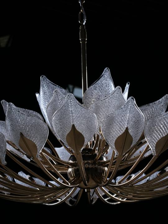 Textura Grande – Multi-Tier G9 Chandelier with Textured Glass Diffusers