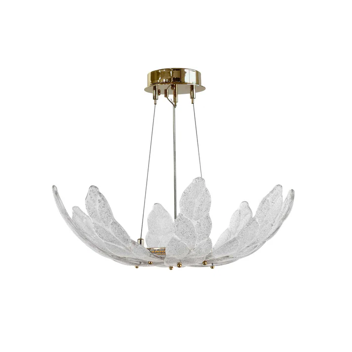 Lumen Halo – 580mm LED Chandelier with Handmade Glass Diffuser
