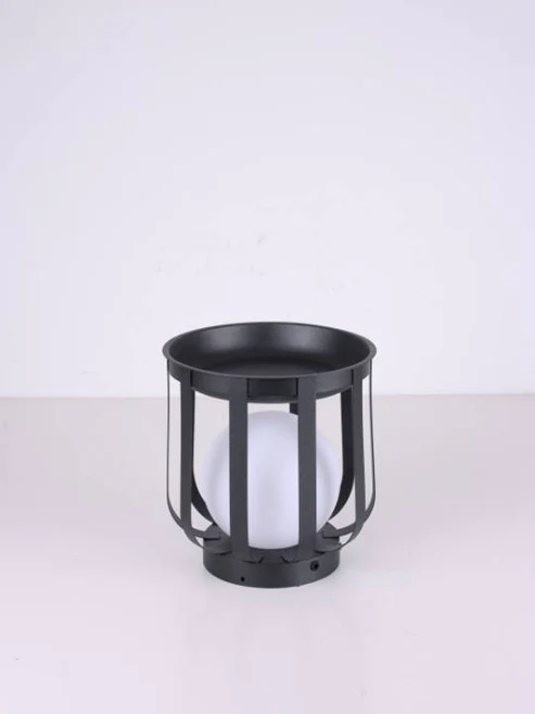 Short Outdoor Black Bollard Outdoor Light – E27, IP65 Rated
