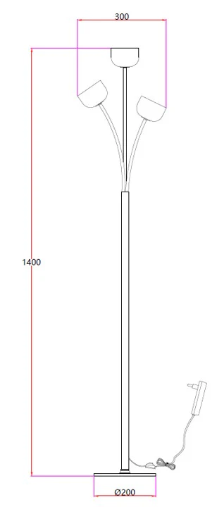 Antique Copper LED Floor Lamp – 15W