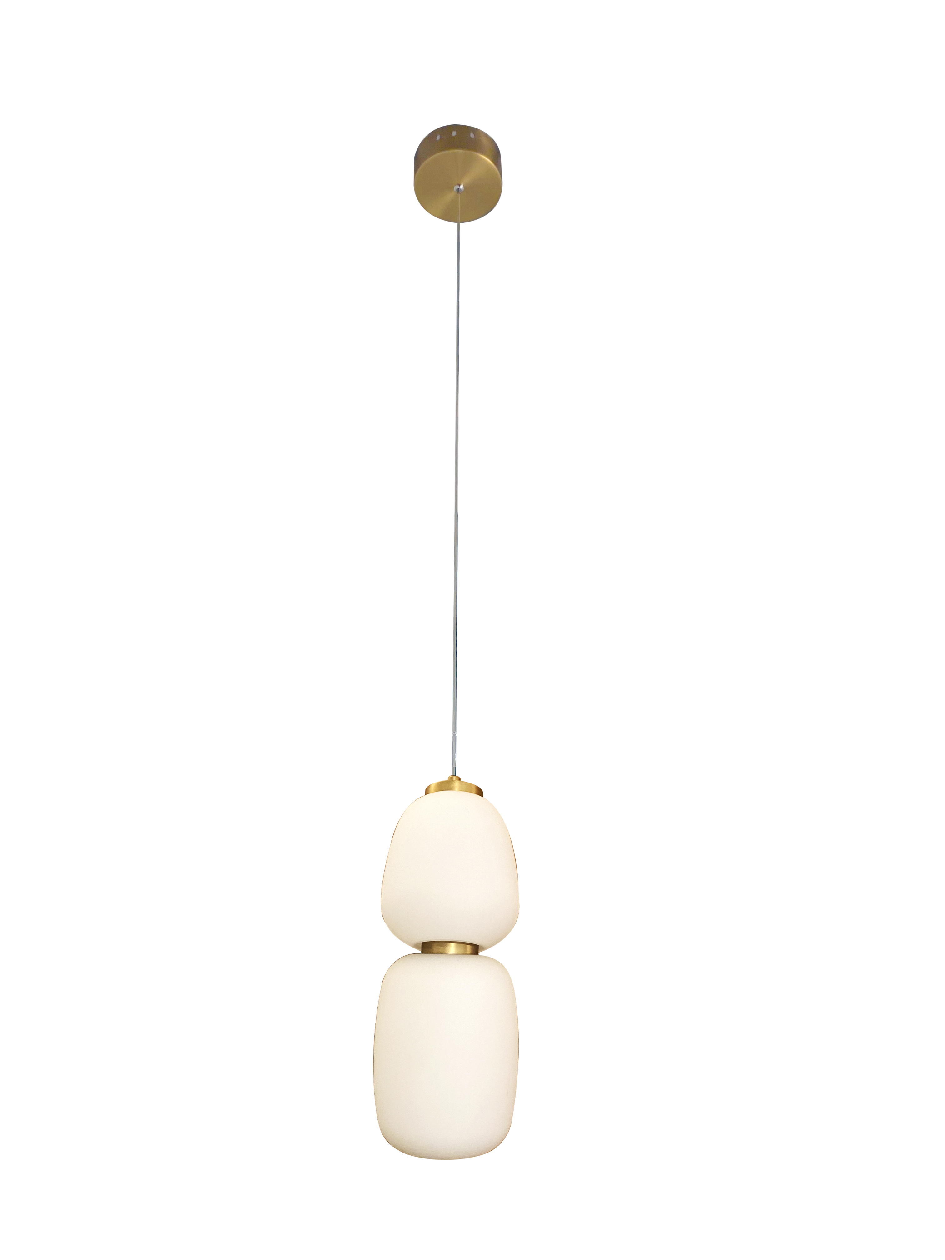 Antique Brass Dual Head Pendant Light