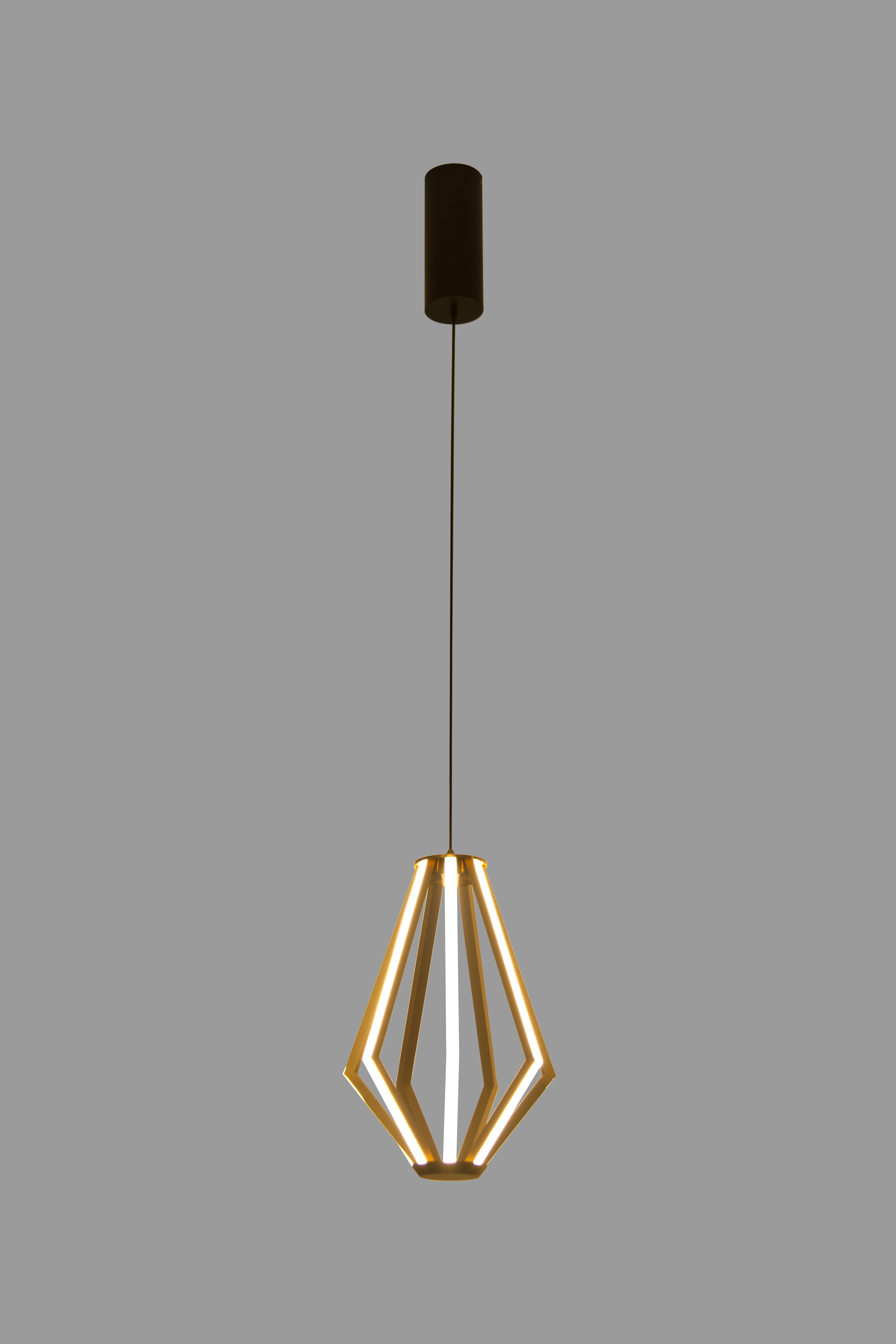Elara Pendant – Champagne Gold Ring Light (40W LED)