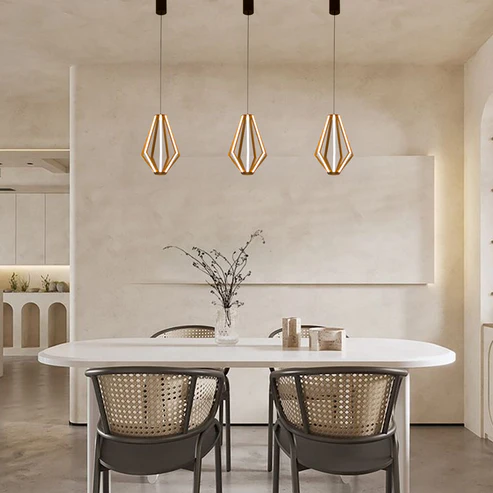 Champagne Gold Ceiling Pendant Light – Medium