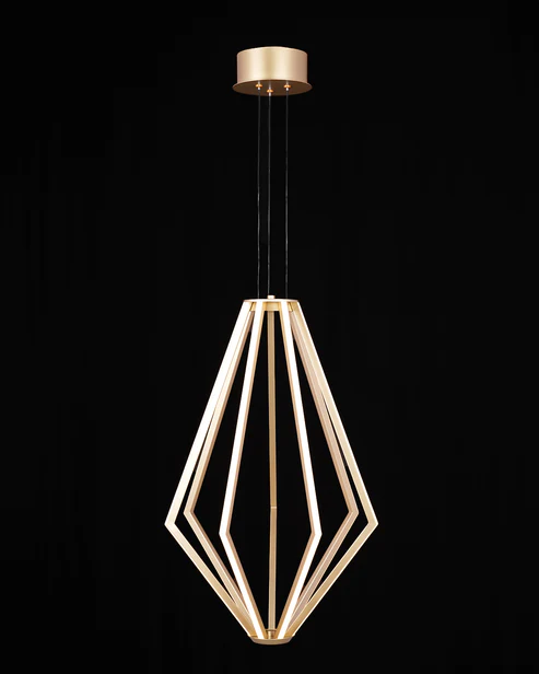Champagne Gold Ceiling Pendant Light – Medium