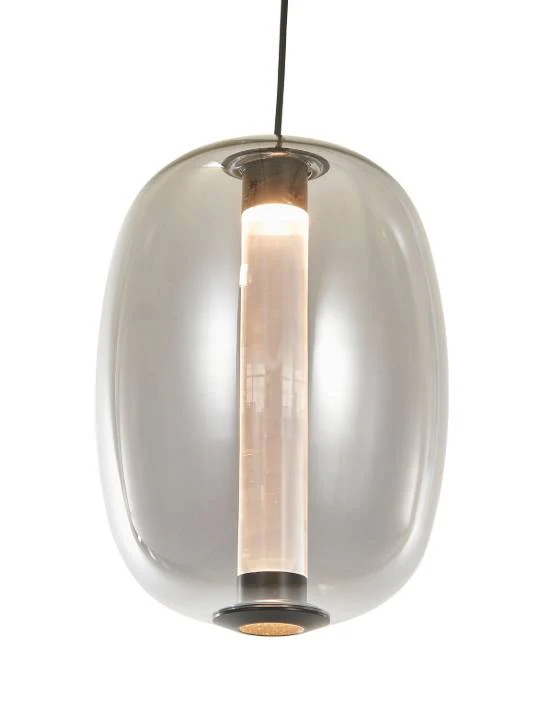 Obsidian Drift – Smoke Glass Pendant Light