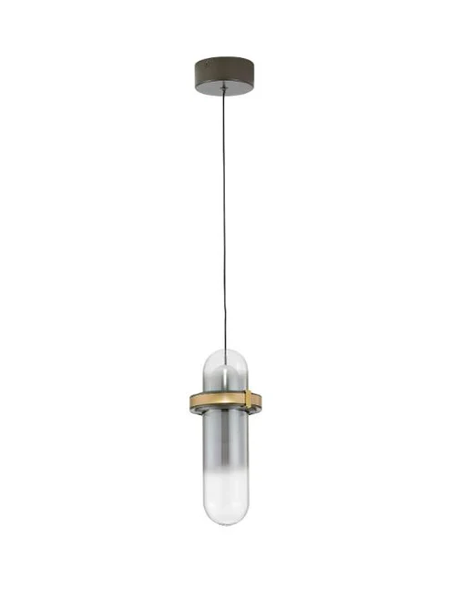 Golden Amber Mini – Smoky Glass LED Pendant