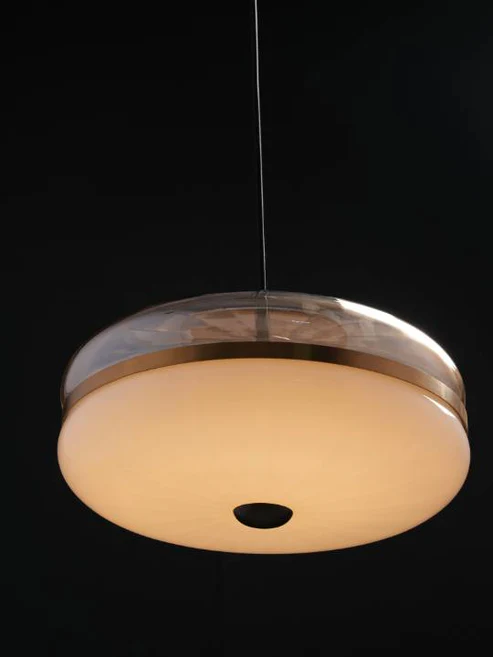 Gold Milky Glass Ceiling Pendant Light