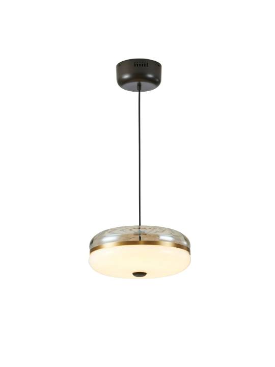 Gold Milky Glass Ceiling Pendant Light