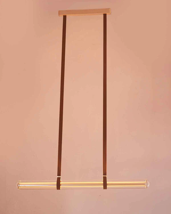 Rose Gold Linear Pendant Light
