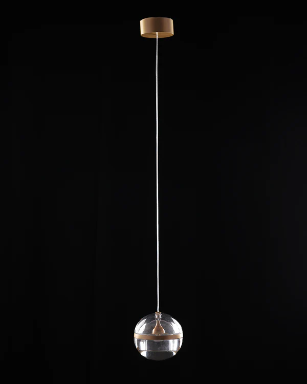 Gold Mini Glass Pendant Light