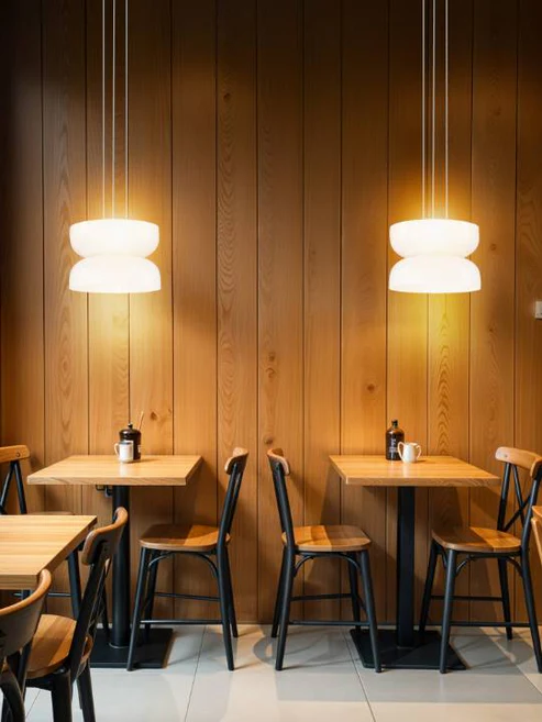 Milky Glass Ceiling Pendant Light – Wide