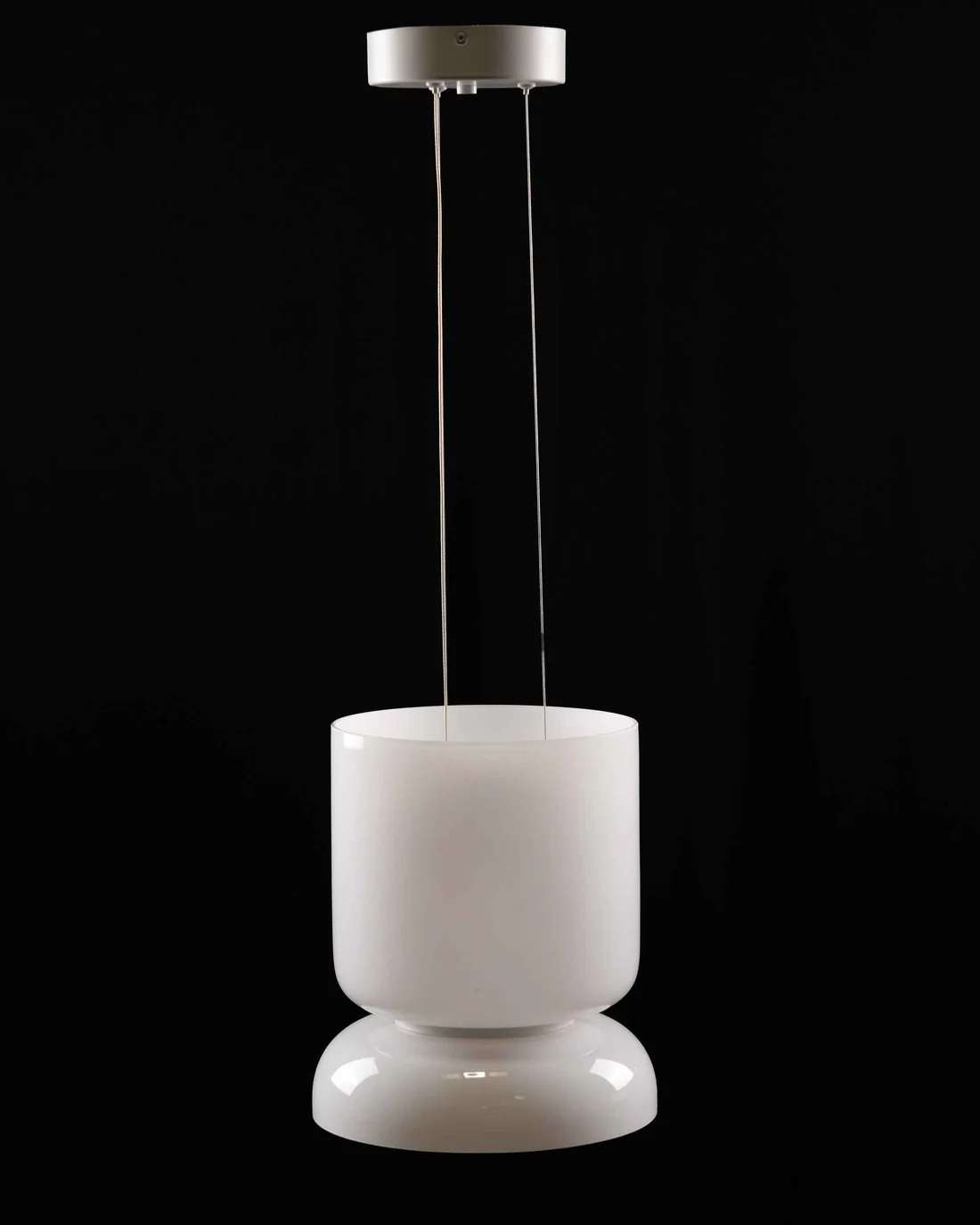 Milky Glass Ceiling Pendant Light – Compact