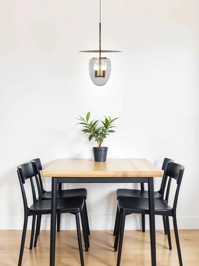 Gold Clear Glass Pendant Light