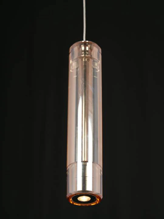 Aurelia Pendant – Smoky Glass & Gold Accent (5W LED)