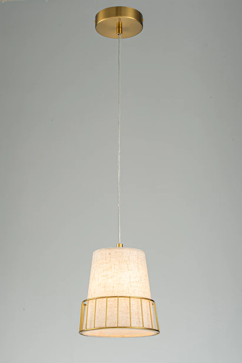 Brass Dome Pendant Light with E14 Socket