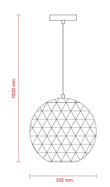 Lustre Halo – Black Finish Pendant Light