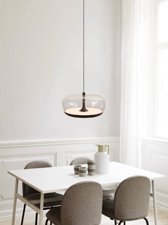 Dual Glow Black Pendant Light