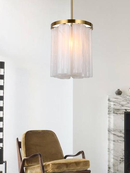 Copper Glass Pendant Light