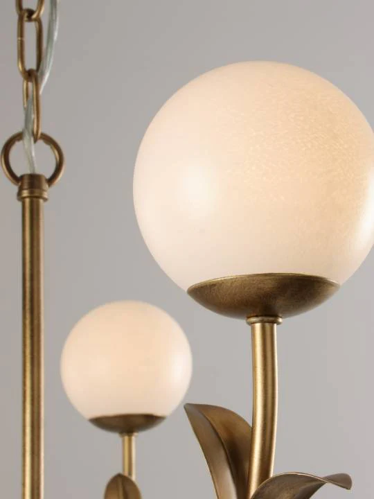 Vintage Glass Cluster Pendant Light