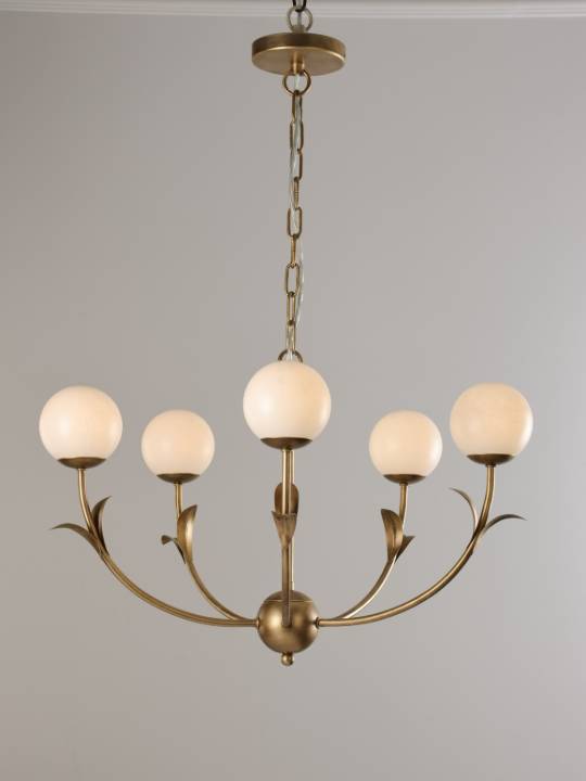 Vintage Glass Cluster Pendant Light