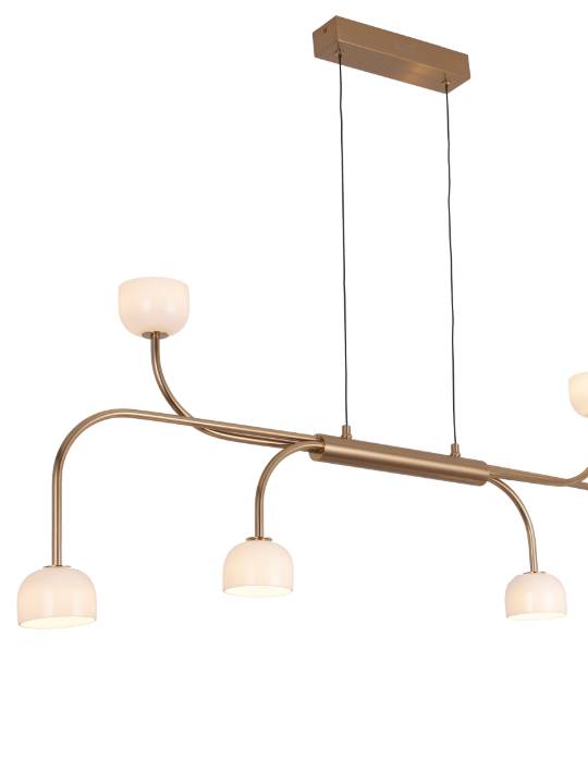 Antique Copper Linear Pendant Light