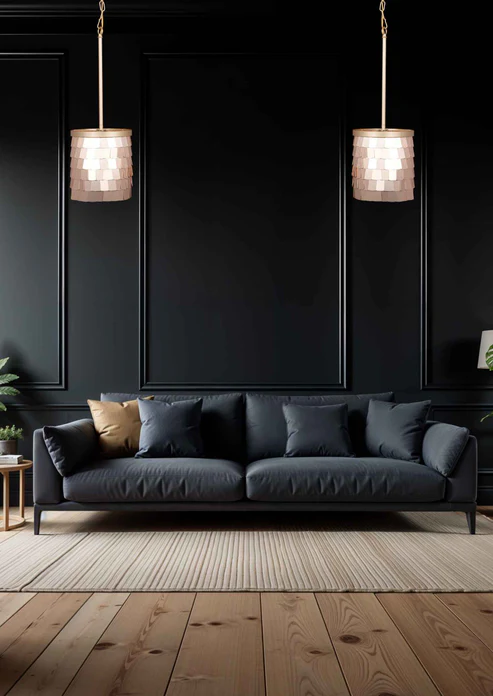 Aurum Disc – Brushed Gold Ceiling Pendant