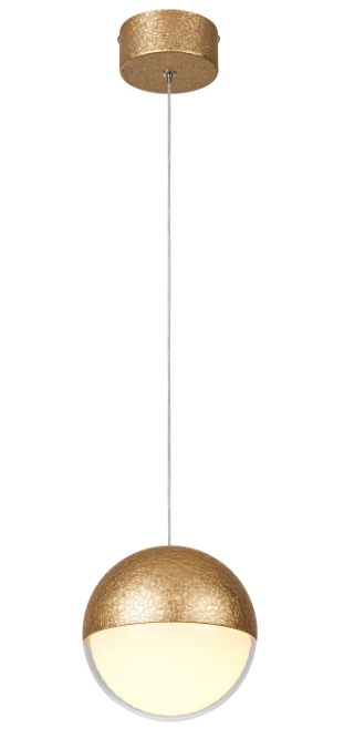 Textured Gold Pendant Light – 11W LED