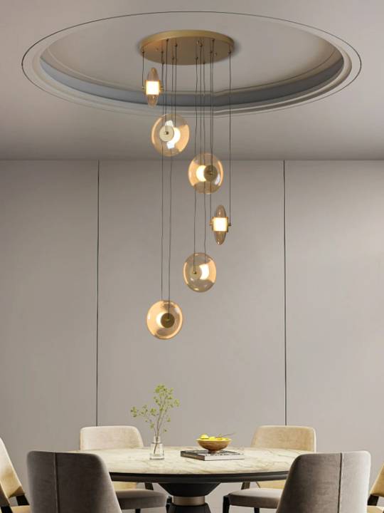 Amber Halo Pendant Light