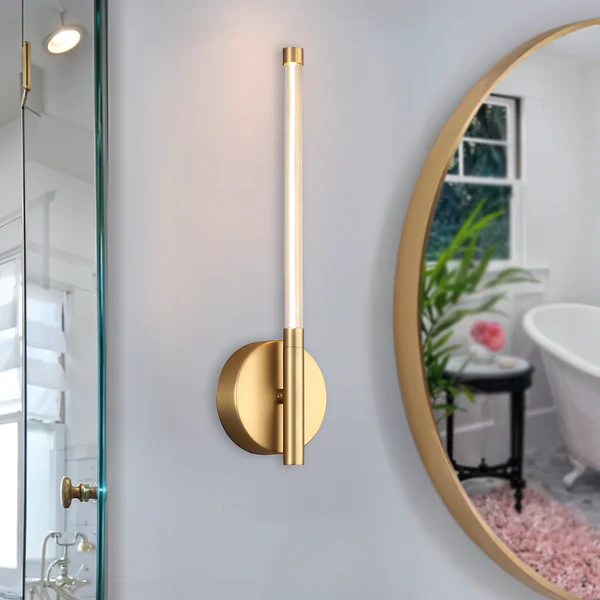Antique Brass LED Wall Light – 4.5W | Tall Vertical Design
