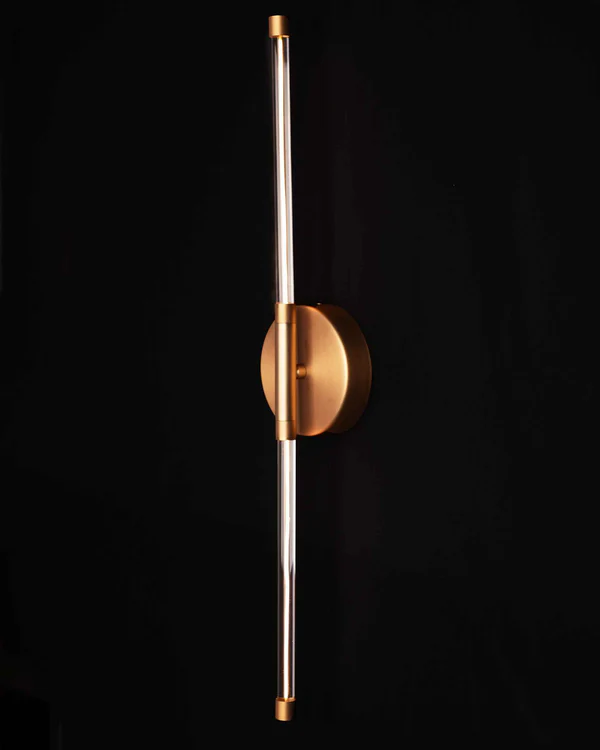 Antique Brass Double Vertical Wall Light – LED 2×5.4W