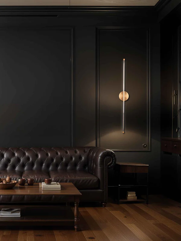 Antique Brass Double Vertical Wall Light – LED 2×5.4W