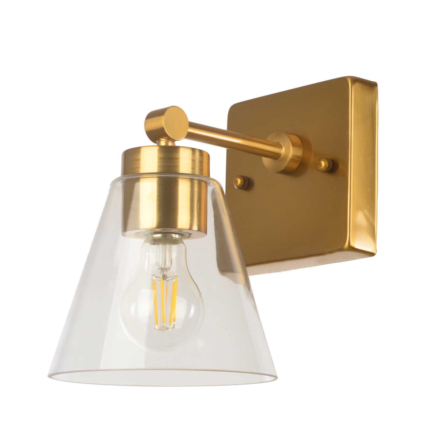Satin Gold Single-Light Wall Fixture – DW 1068/1