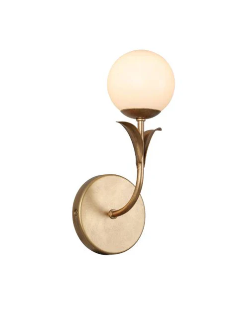 Rustic Brown & Black Glass Wall Light – G9 Socket