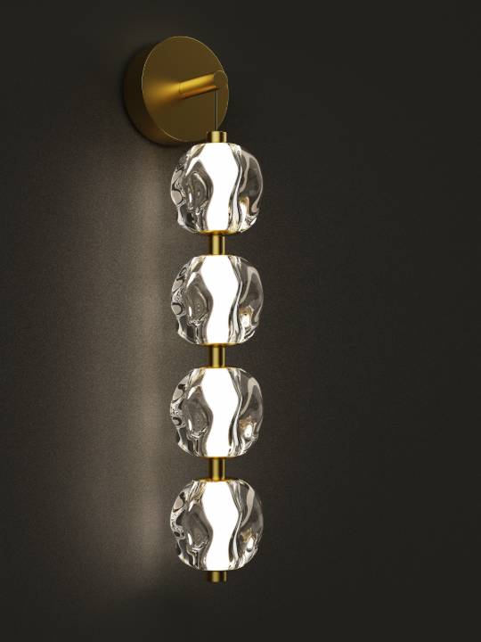 Gold Linear Acrylic Wall Light – 16W LED
