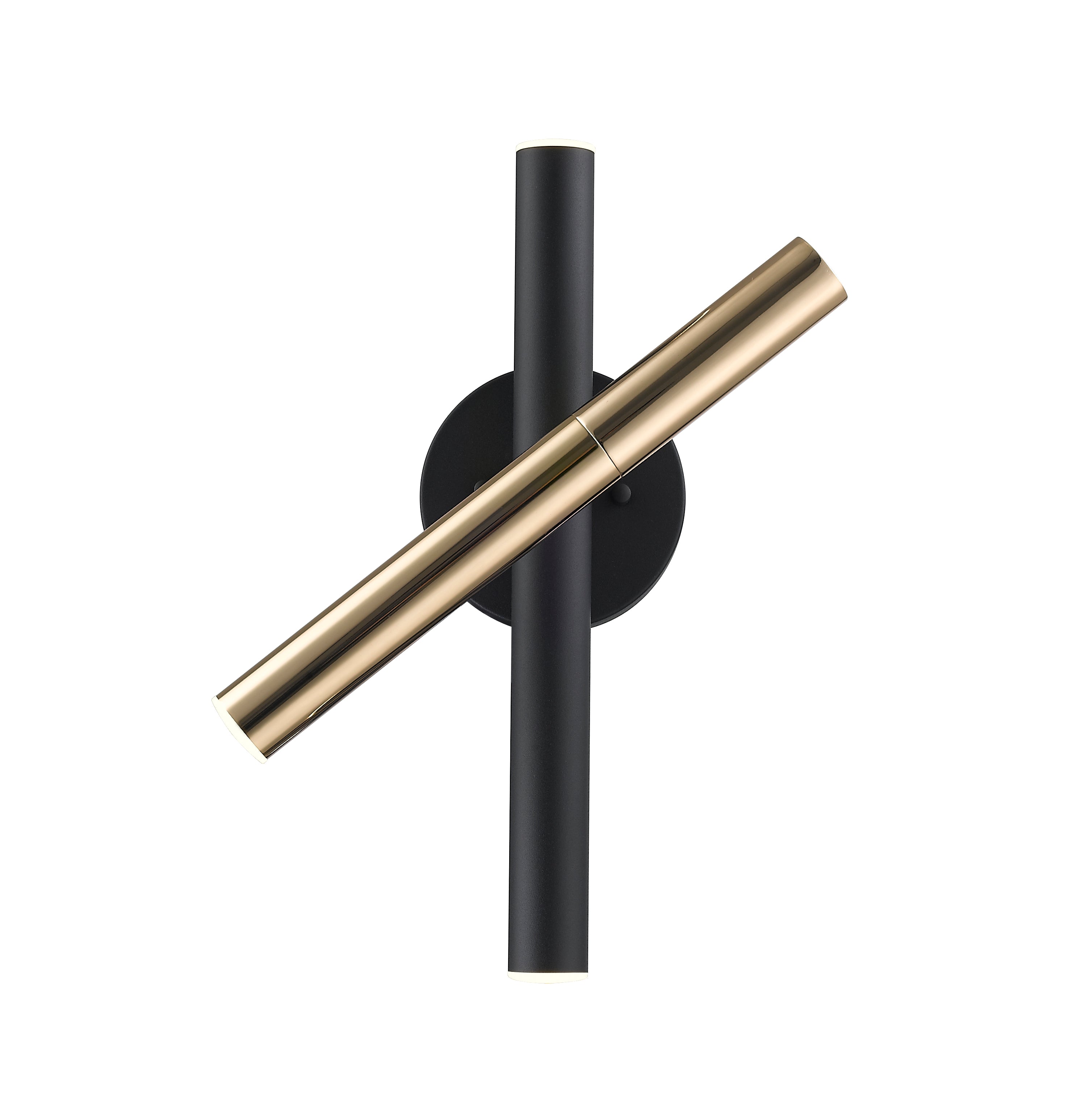 French Gold & Black LED Wall Light – 3 × 5W