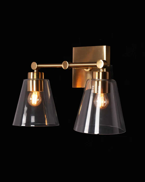 Satin Gold 2-Light Wall Fixture – DW 1068/2