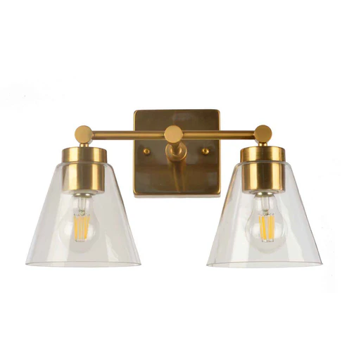 Satin Gold 2-Light Wall Fixture – DW 1068/2