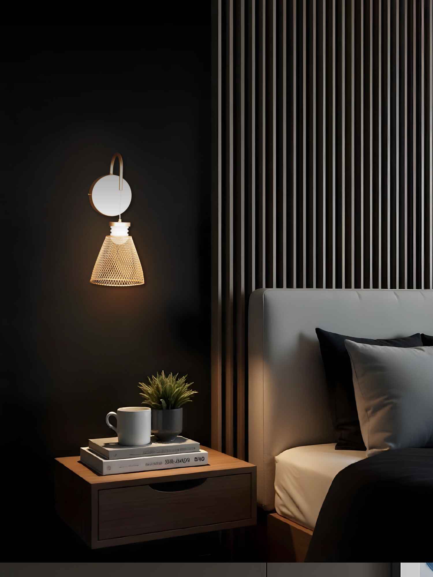 Contemporary Gold LED Wall Light – 6W