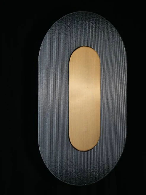 Satin Gold Wall Light with Clear Glass Diffuser – LED 22W