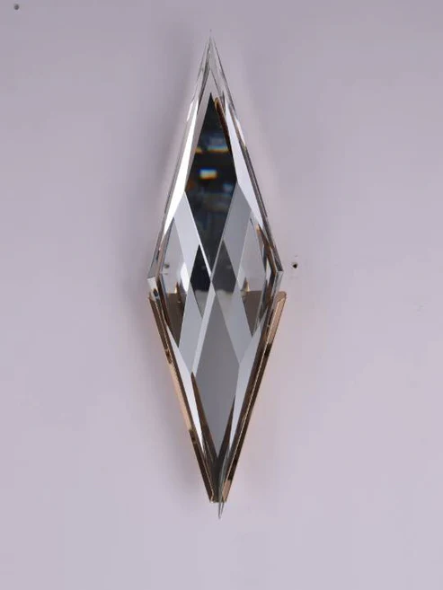 Slim Gold Crystal Wall Light – K9 Crystal & Stainless Steel (8W)