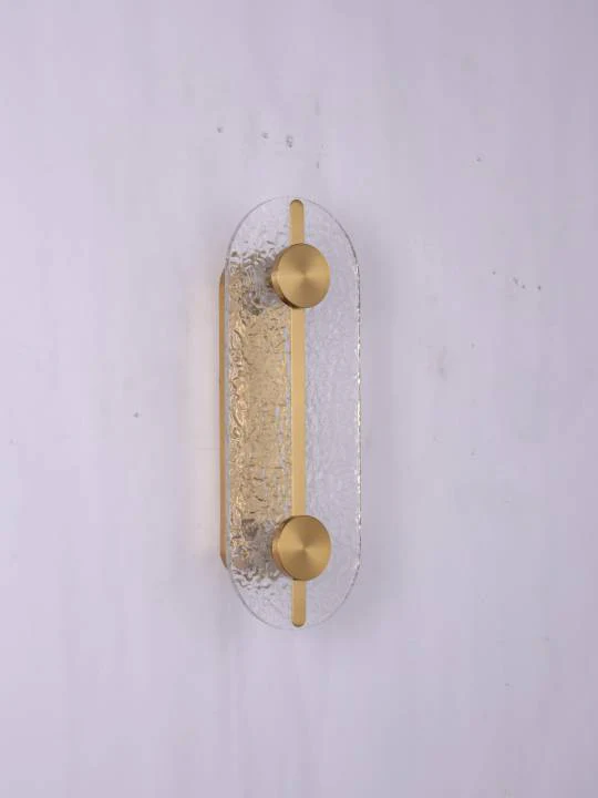 Brass Wall Light with Glass Diffuser – 12W LED