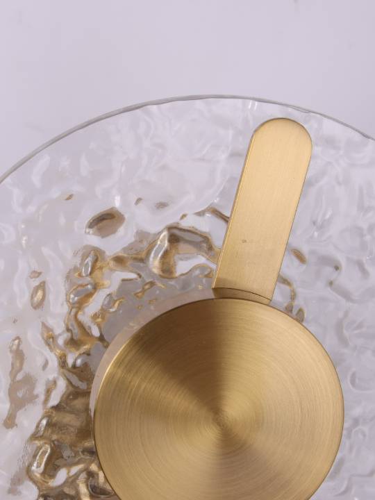 Brass Wall Light with Glass Diffuser – 12W LED