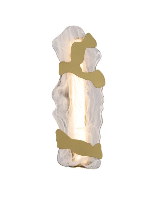 Brushed Brass LED Wall Light – Minimalist Vertical Glow (9W)