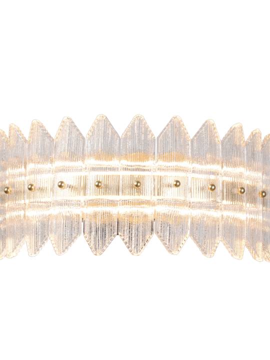 Gold Linear LED Wall Light – Modern Acrylic & Glass Blend (15W)
